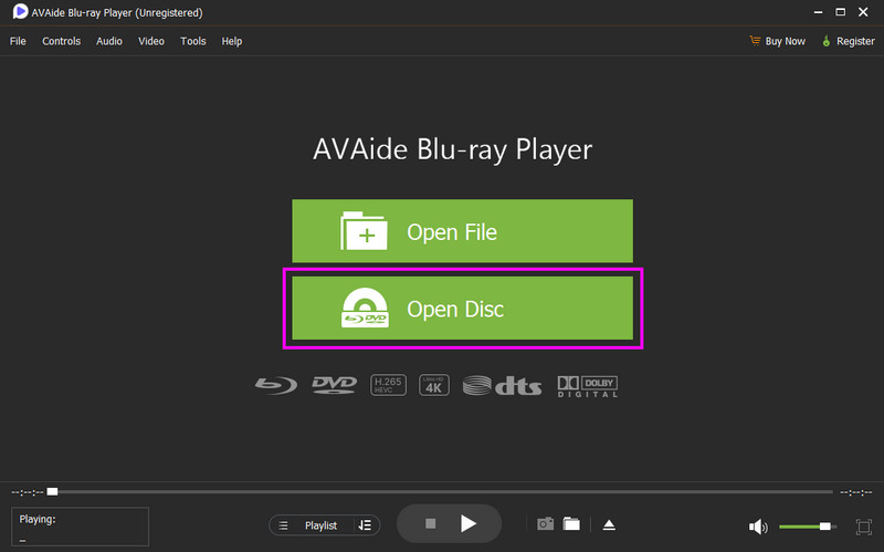 Apri disco Aggiungi DVD Avaide