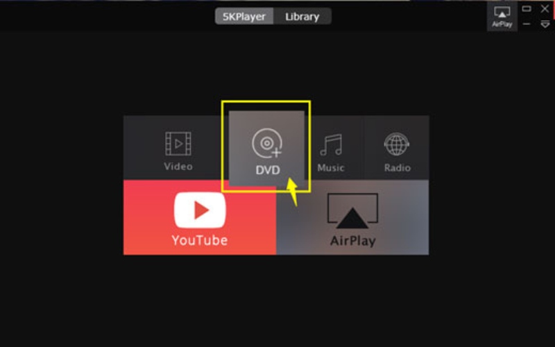 Importieren von DVD-Dateien auf den 5K-Player
