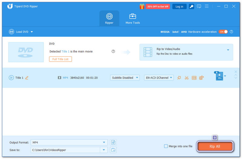 Mulakan Sandarkan DVD Anda