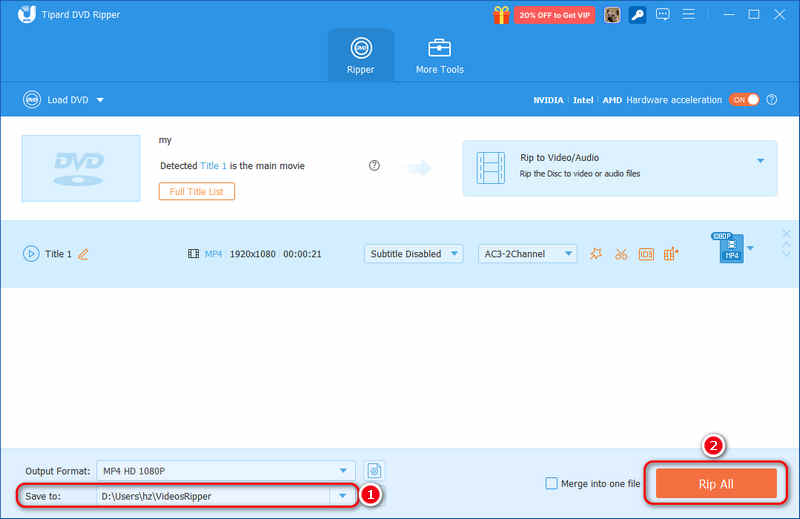 להעתיק DVD עם Avaide DVD Ripper