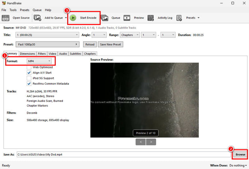 opy DVD to Hard Drive via HandBrake