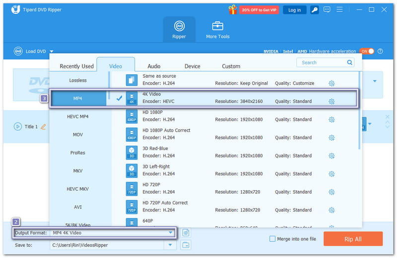 Kies het formaat dat u wilt