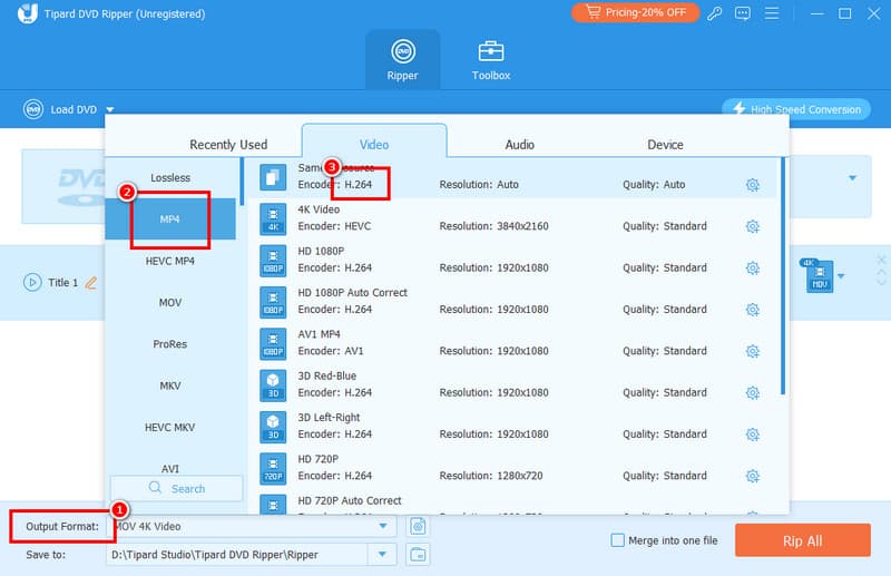 Output Format Avaide