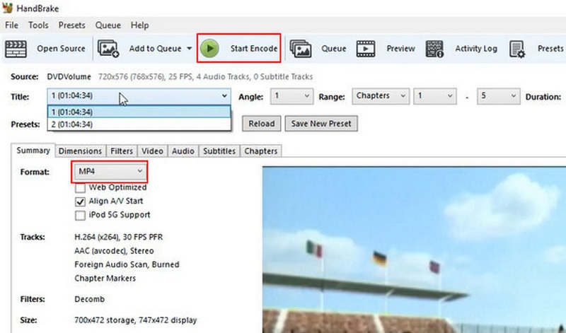 Sao chép DVD sang MP4 bằng Handbrake