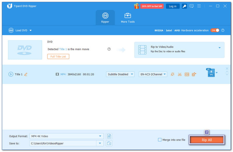 Преобразовать DVD в цифровой файл
