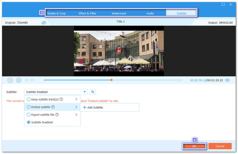 Druk op de toverstaf om je video te bewerken.