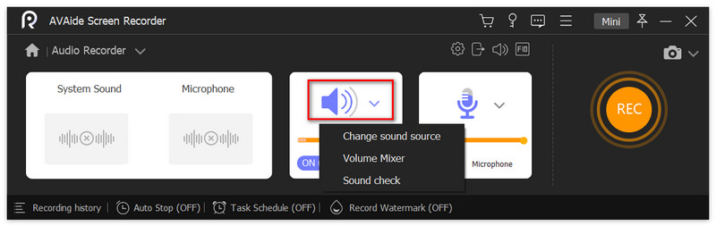 Adjust Audio Recording Settings