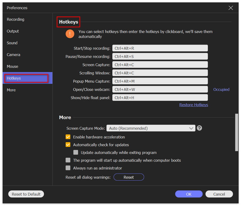 Keutamaan Hotkey