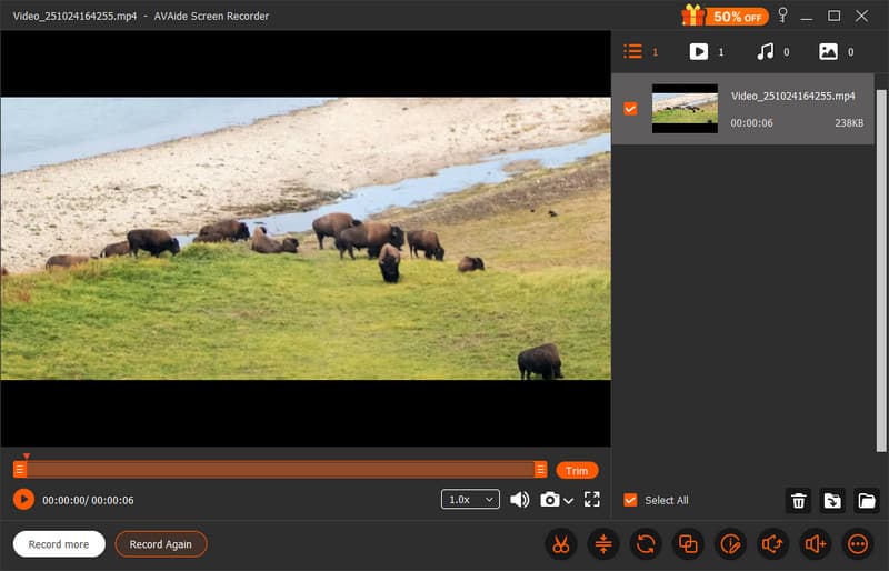 Export Recorded Video
