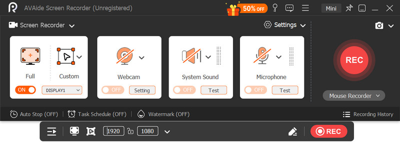 Antarmuka Perekam Layar Avaide