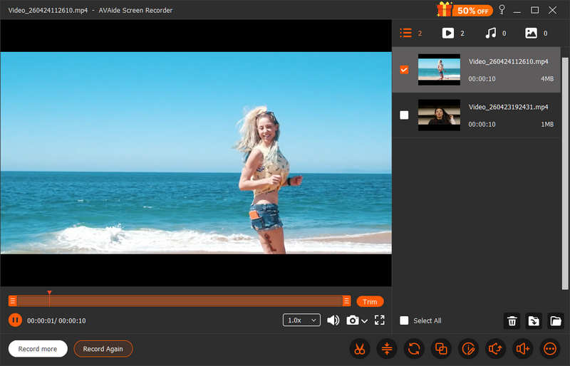 Avaide Ilmainen näytön tallennin
