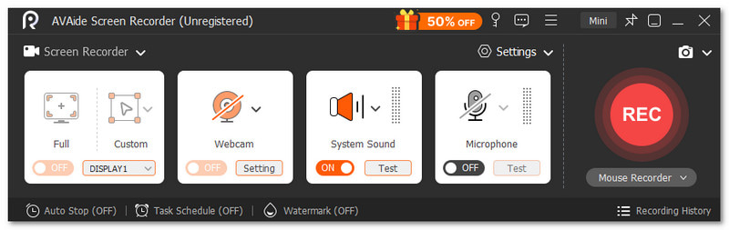 AVAide स्क्रीन रिकॉर्डर सर्वश्रेष्ठ निःशुल्क स्क्रीन रिकॉर्डर है