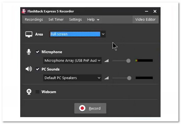फ्लैशबैक एक्सप्रेस सर्वश्रेष्ठ मुफ्त स्क्रीन रिकॉर्डर है