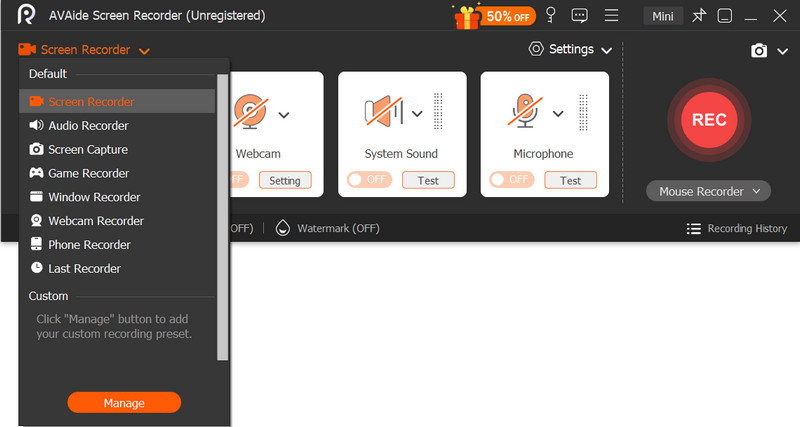 AVAide Screen Recorder