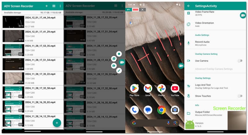 ADV Screen Recorder — лучшие программы для записи экрана на Android.