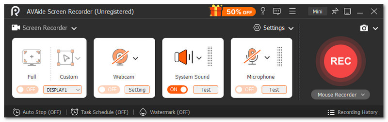 AVAide屏幕录像机最佳网络摄像头录像机