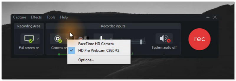 Camtasia 最佳网络摄像头录制器