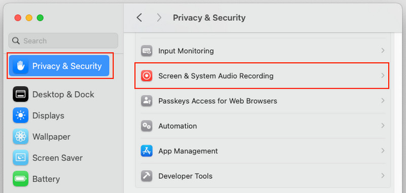 Grabación de audio de seguridad de pantalla