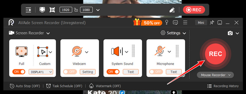 Begin met opnemen Tinder