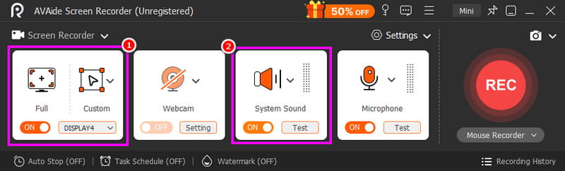 Screen Recorder Full Custom Avaide