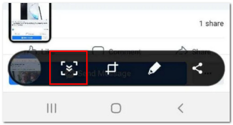 Captura de pantalla con desplazamiento en Android