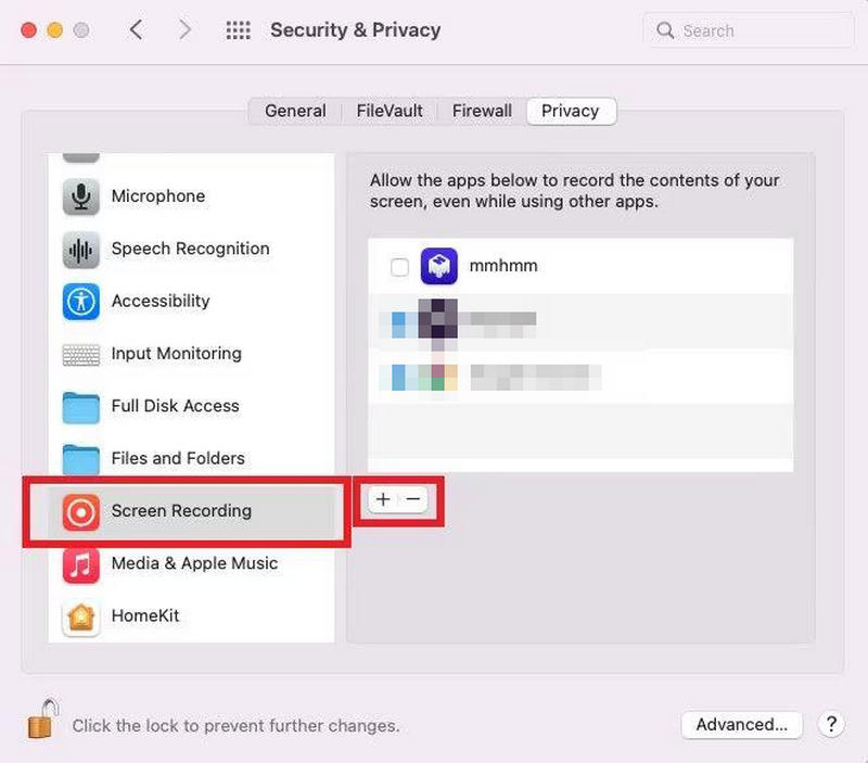 Screen Recording Permission