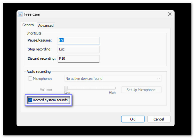 Rendszerhangok rögzítése
