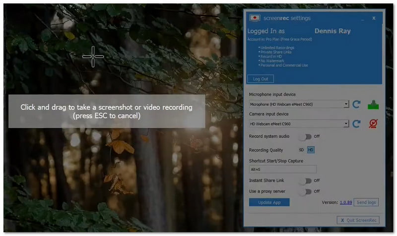 ScreenRec HD Screen Recorder