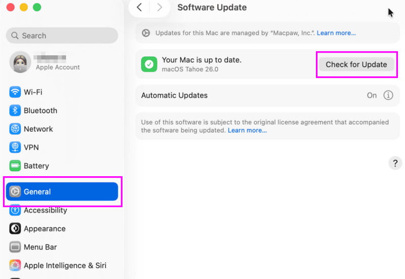 Check System Updates