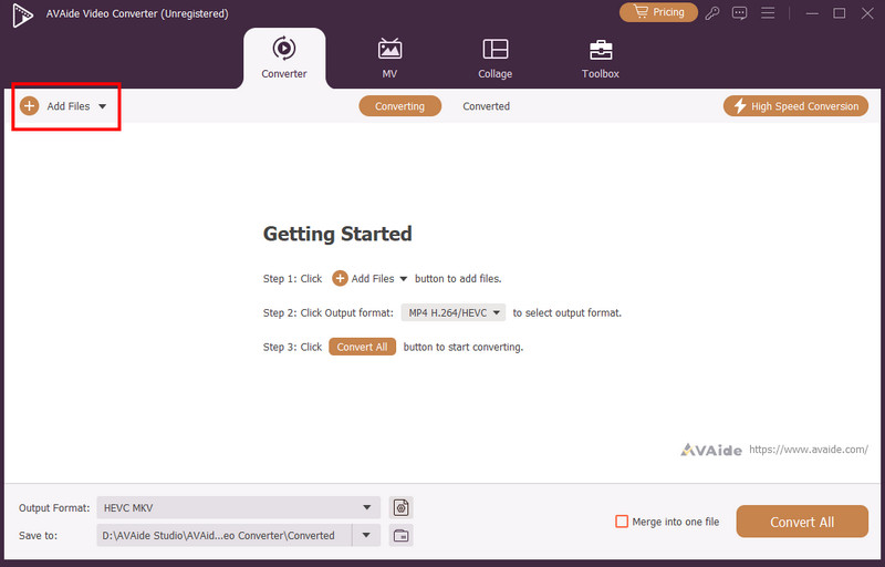 ปุ่มเพิ่มไฟล์พร้อมใช้งาน
