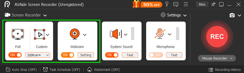 กล้อง Avaide แบบปรับแต่งได้เต็มรูปแบบ