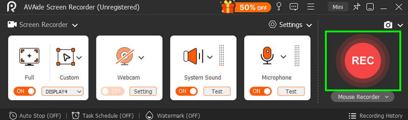 Rec Start Recording Avaide