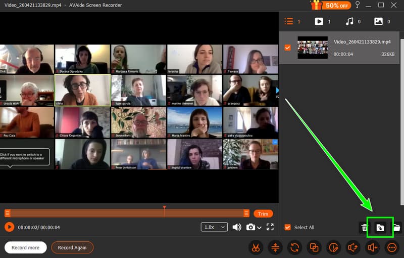 导出 Zoom 会议 AVAide