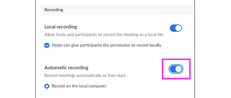 自动录制 Zoom 会议