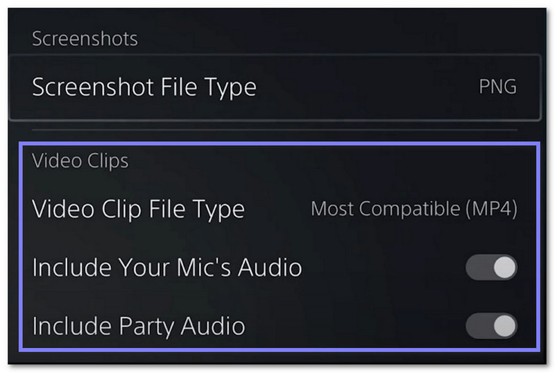 שינוי הגדרות הקלטה