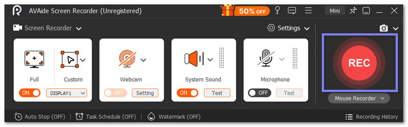 התחל להקליט וידאו בסטרימינג