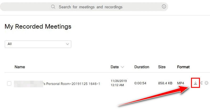 Download Webex Recording