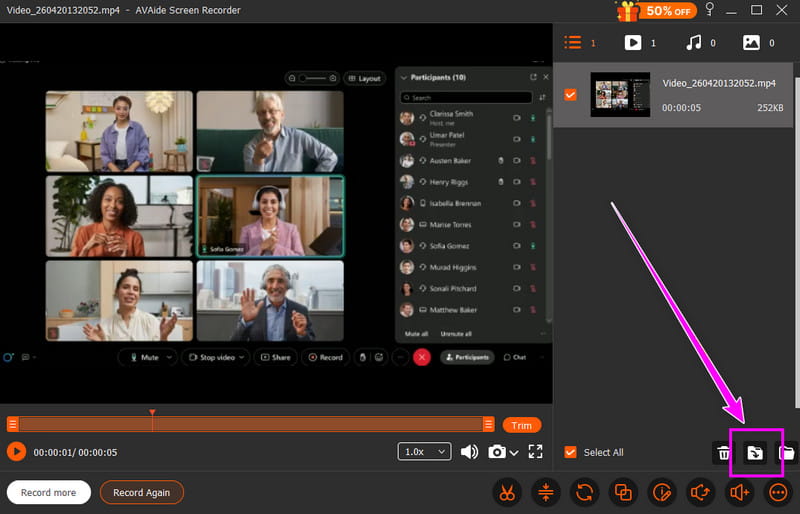 Export Video AVAide