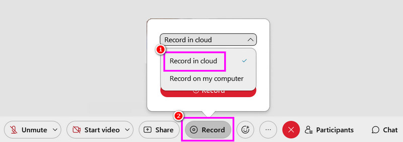 Record Webex Meeting in the Cloud
