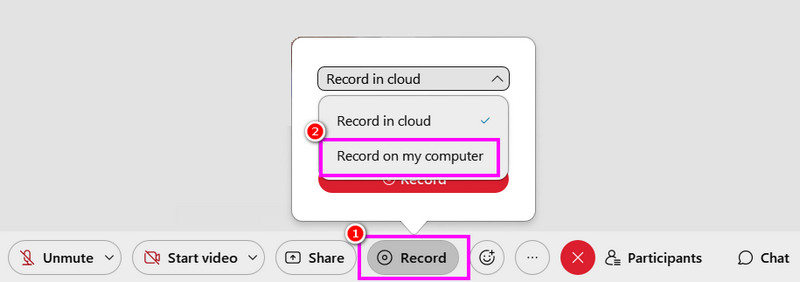 Record Webex Meeting Local