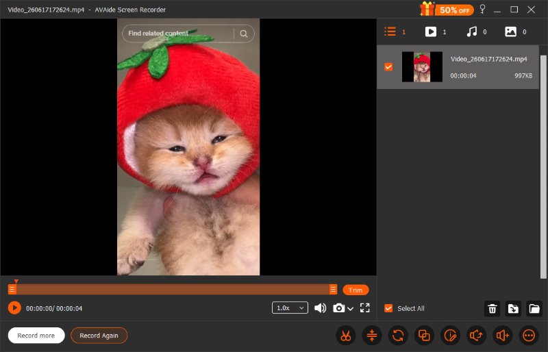 Avaide Edit Recorded Video