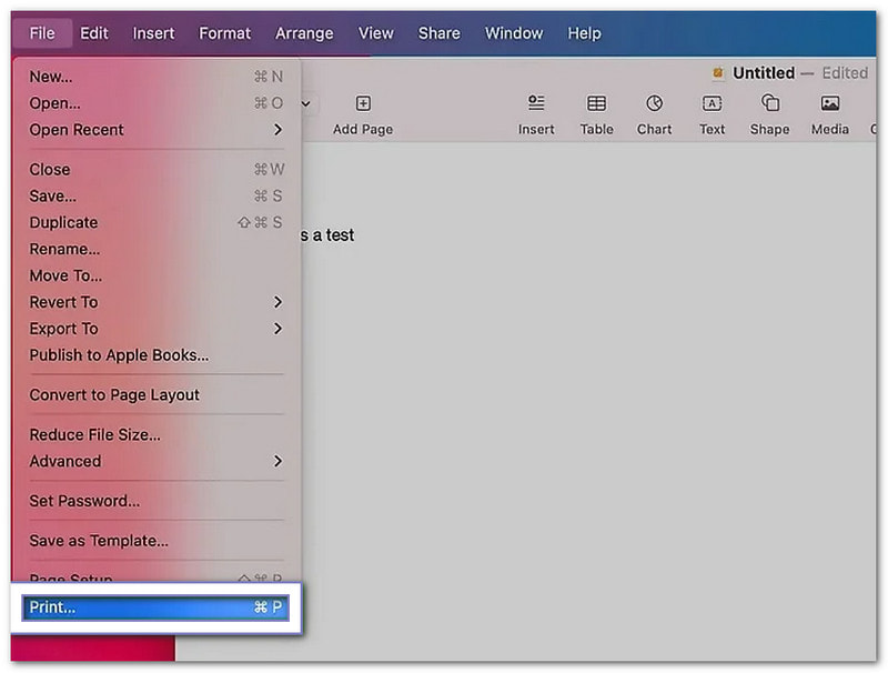 Paste a Screenshot into a Document Before Printing
