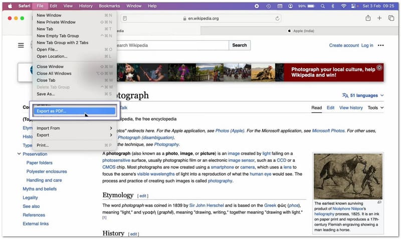 Screenshot Entire Webpage in Safari