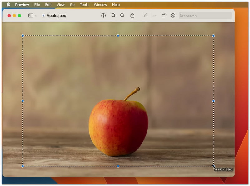 Using Preview to Crop Existing Screenshots