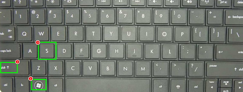 Captura de tela da tecla Shift do Windows (S)