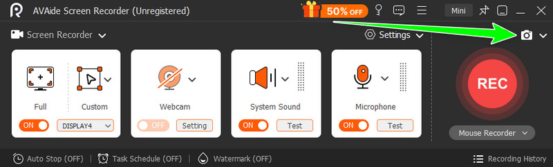 Ícone de instantâneo disponível