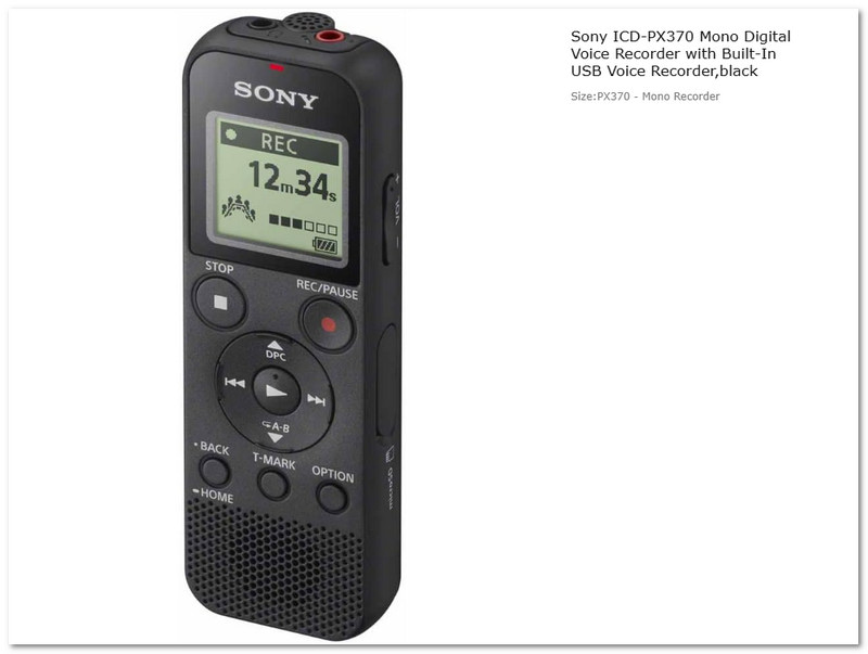 Sony ICD-PX370 Meeting Recording Hardware