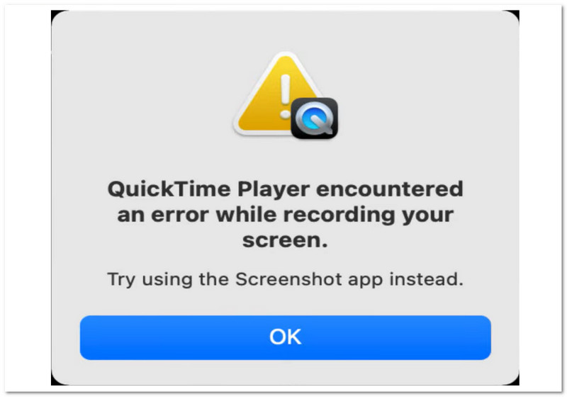 QuickTime Player Encountered an Error While Recording Your Screen