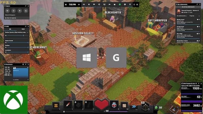 Windows Xbox Game Bar Open Capture