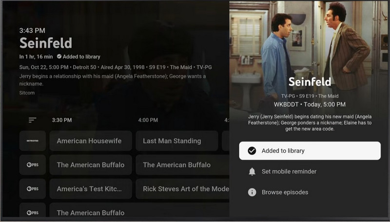 Adaugă la bibliotecă YT TV